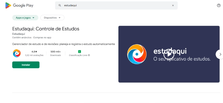 Aplicativo Estudaqui