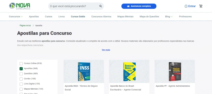 Apostilas Nova Concursos